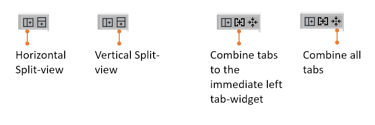 Split-view options